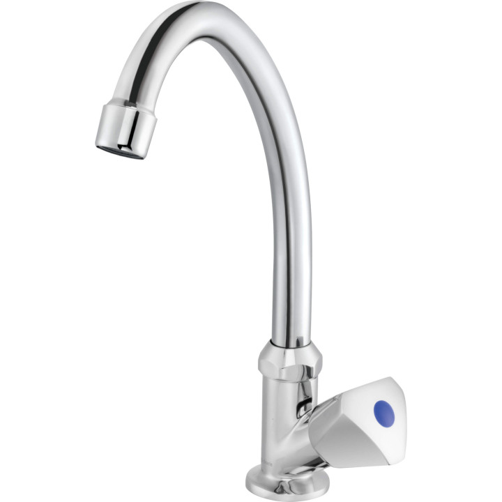 Bateria umywalkowa do wody zimnej lub zmieszanej obrotowa chrom BEZ 026L