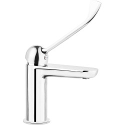 Bateria umywalkowa z ograniczeniem temperatury stała chrom Alpinia BGAH020C