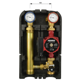 Grupa mieszająca GZ 1 1-2" z zaworem 3-drogowym i pompą GPAII