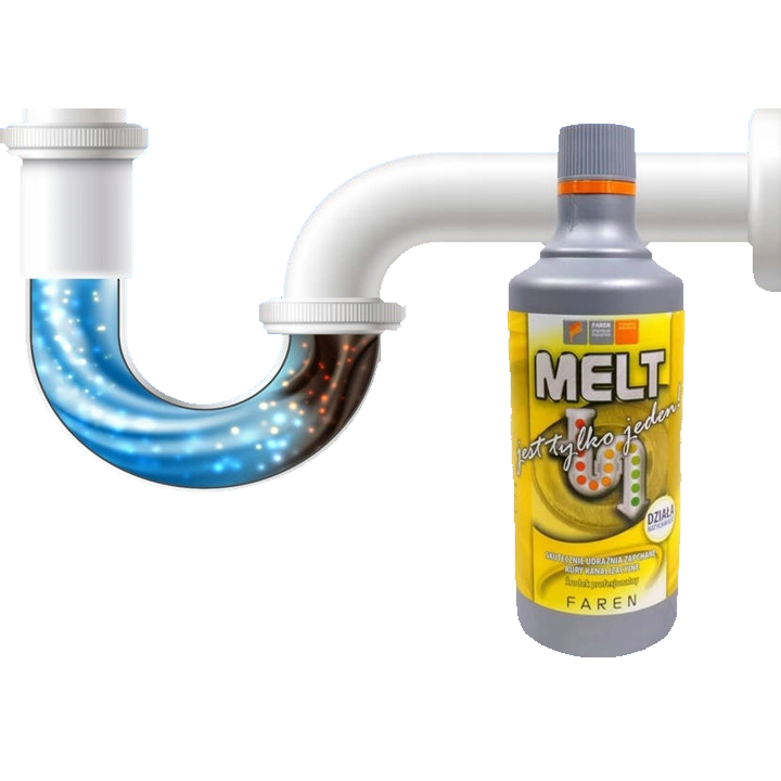 ZESTAW do udrażniania rur MELT 750ml + ORGANIC 500ml