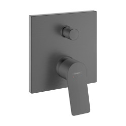 Hansgrohe Vivenis Jednouchwytowa bateria wannowa, podtynkowa do iBox universal, Czarny Chrom Szczotkowany