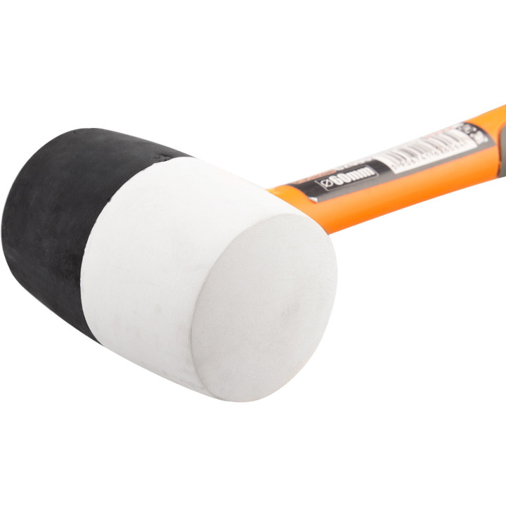 MŁOTEK GUM. 60 FIBERGLASS BIAŁO-CZARNY