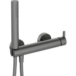Bateria prysznicowa z zestawem prysznicowym titanium BQS D41M