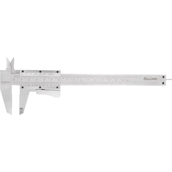 Suwmiarka 150 mm Auto-Lock 0,02 mm INOX noniuszowa analogowa