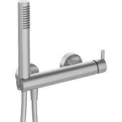 Bateria prysznicowa z zestawem prysznicowym stal BQS F41M