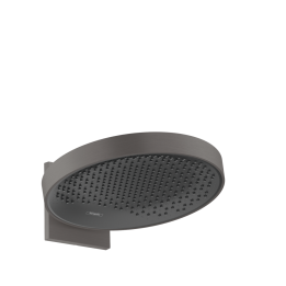 HG Rainfinity Głowica prysznicowa 360 1jet z przyłączem ściennym, Czarny Chrom Szczotkowany