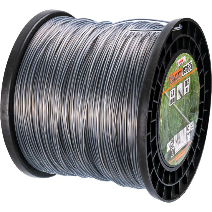 ŻYŁKA DO KOS. 2-SKŁADNIKOWA OKRĄGŁA 2,4MM - 262 M