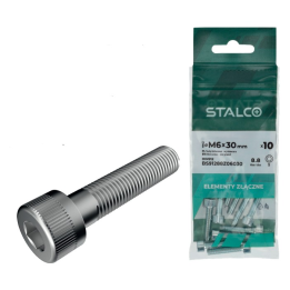 Śruba imbusowa DIN 912 8.8 ocynk M8×35 worek Stalco