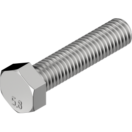 Śruba DIN 933 kl. 5.8 ocynk M8 × 30 mm Stalco
