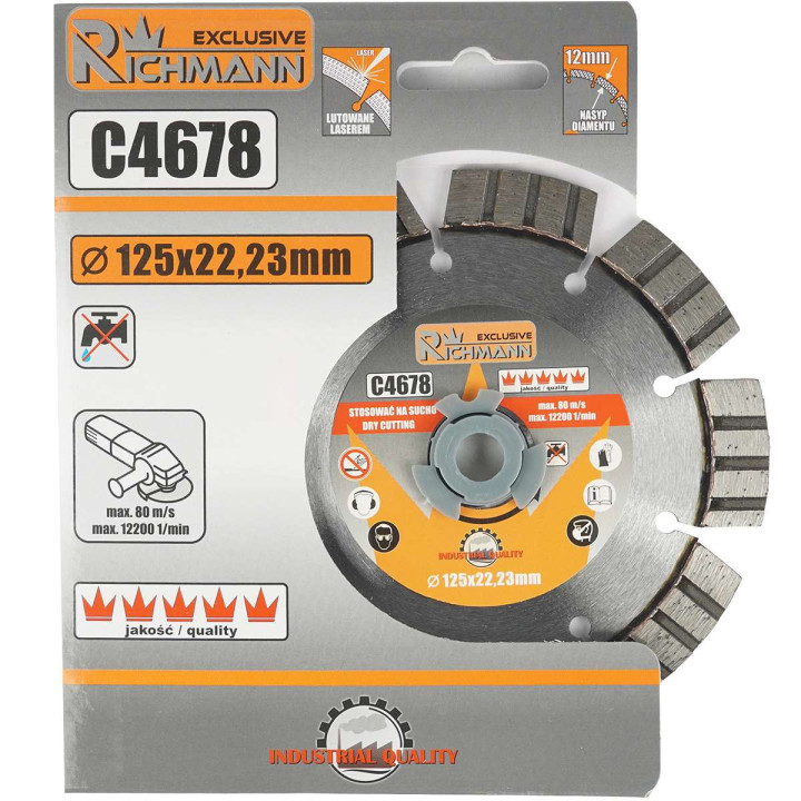 TARCZA DIAM. DO BETONU ZBROJONEGO 125 MM