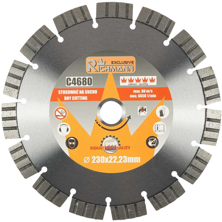 TARCZA DIAM. DO BETONU ZBROJONEGO 230 MM