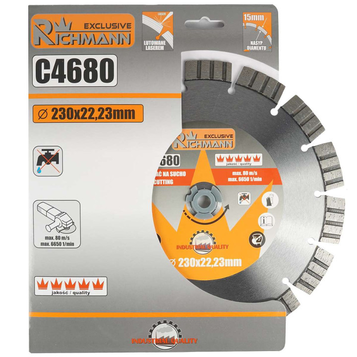 TARCZA DIAM. DO BETONU ZBROJONEGO 230 MM