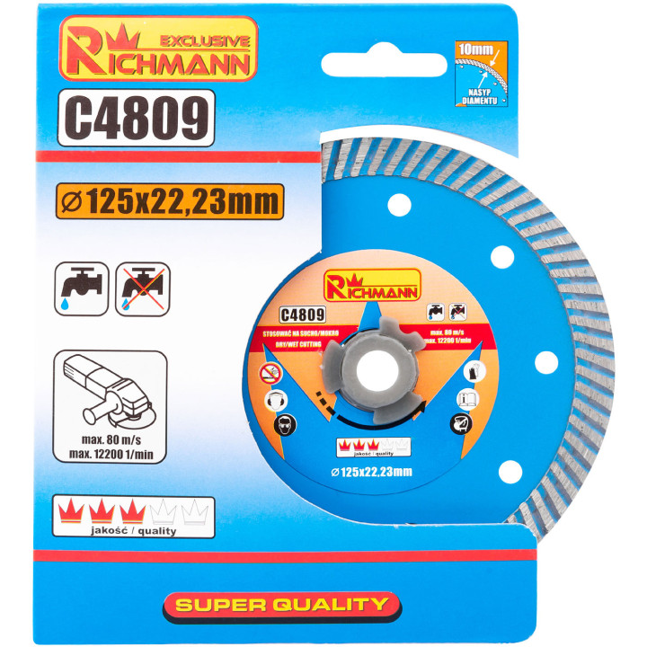 TARCZA DIAM. TURBO 125 MM