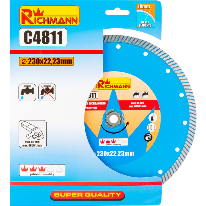 TARCZA DIAM. TURBO 230 MM