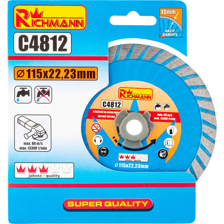 TARCZA DIAM. SUPER TURBO 115 MM