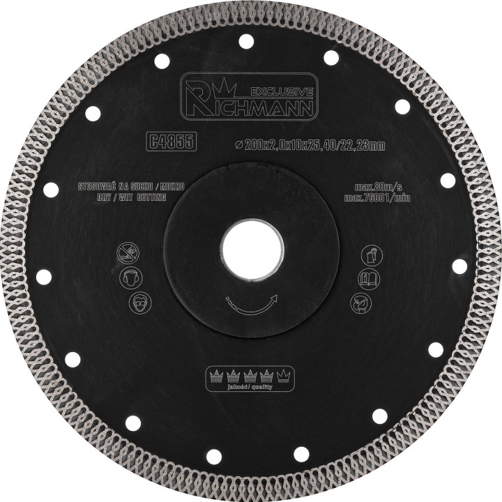 TARCZA DIAM. CIENKA 200x2x25,4/22,23 MM