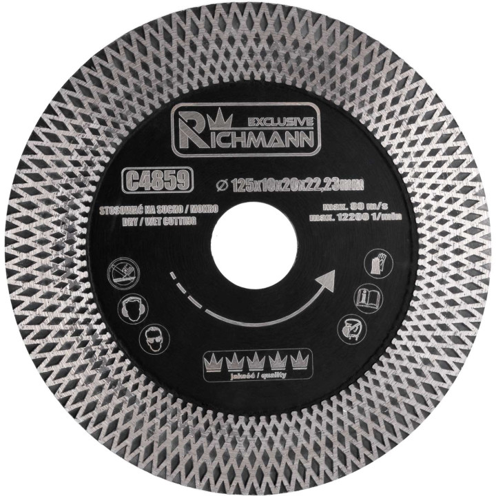 TARCZA DIAM. DO KRAWĘDZI 125x1,9 MM