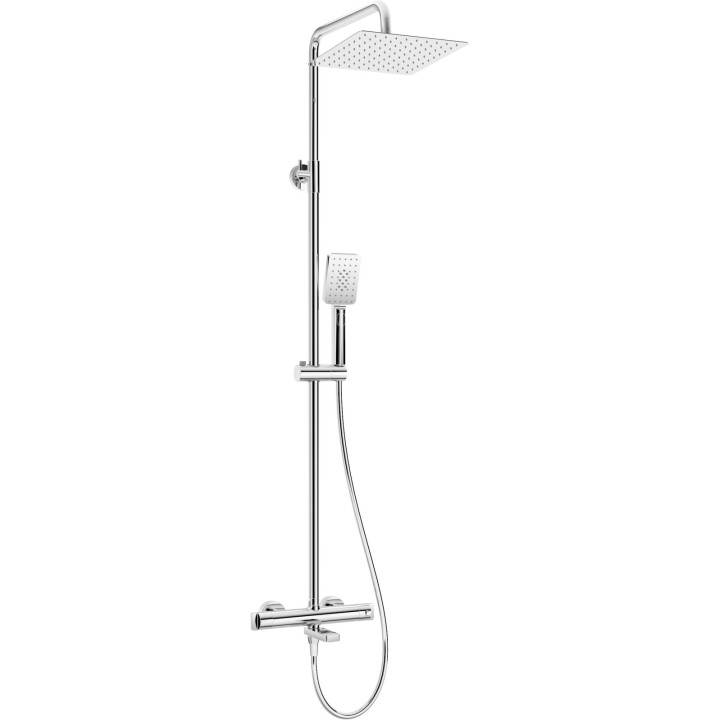 DESZCZOWNICA Z BATERIĄ WANNOWĄ TERMOSTATYCZNĄ SKŁADANA CHROM THERM NAC 01HT