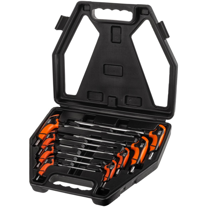 KLUCZE TORX UCHWYT "T" T15-T50 8 ELEM.