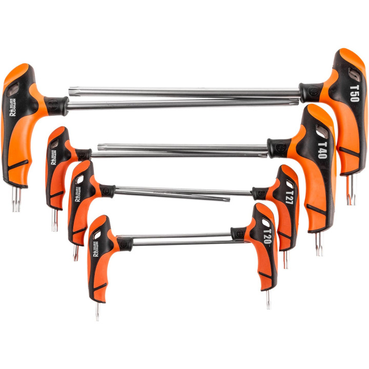 KLUCZE TORX UCHWYT "T" T15-T50 8 ELEM.