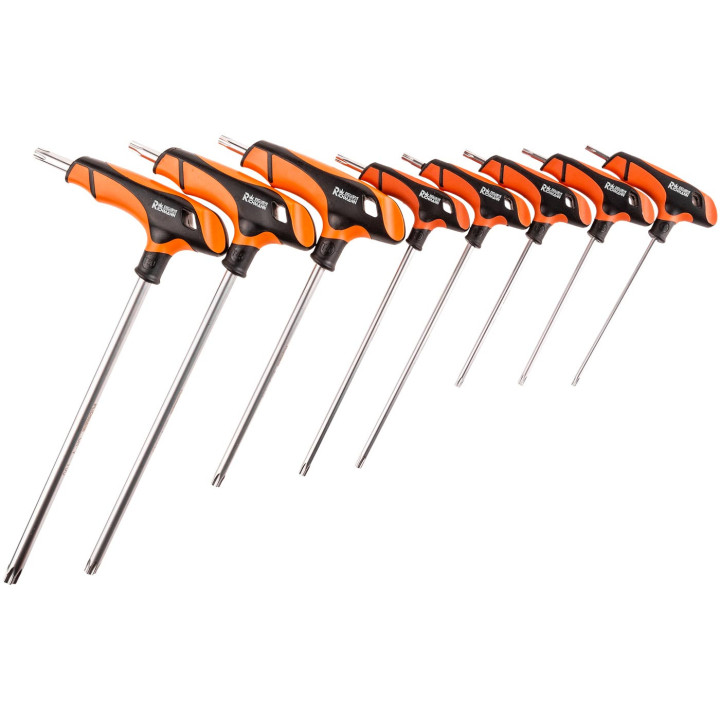 KLUCZE TORX UCHWYT "T" T15-T50 8 ELEM.