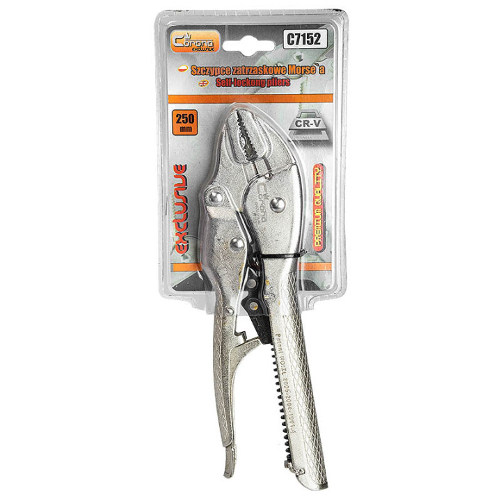 SZCZYPCE SAMOZACIS. MORSA 250MM SZCZĘKI PŁASKIE