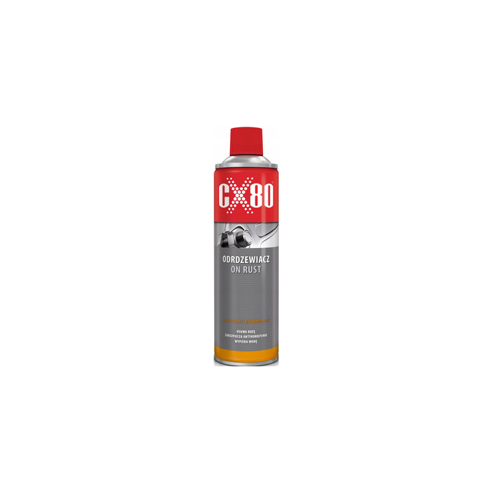 ODRDZEWIACZ W SPRAYU DO ZARDZEWIAŁYCH ŚRUB NAKRĘTEK 500ML ON RUST CX80