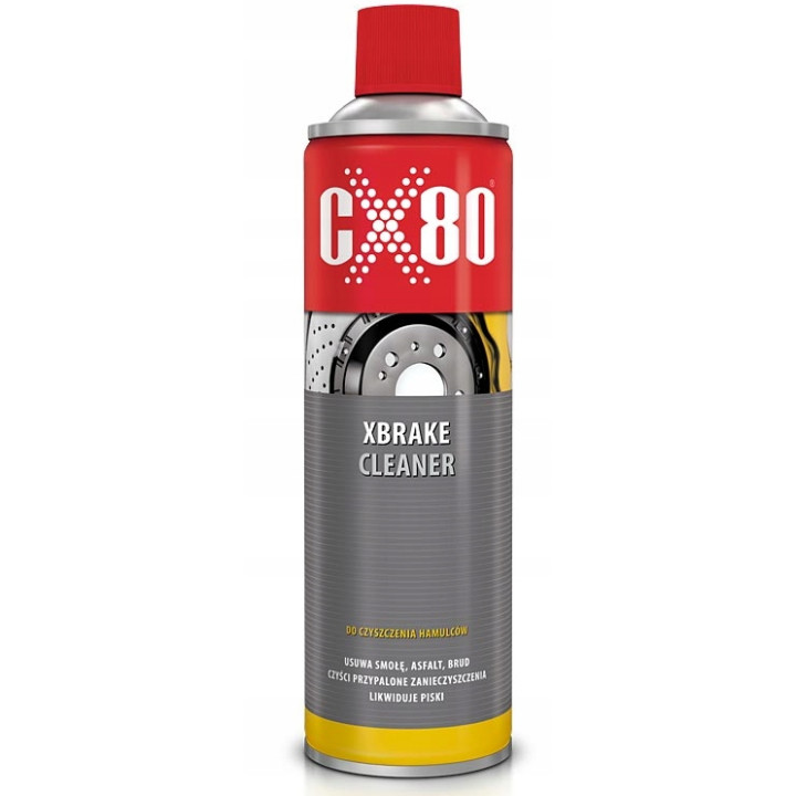 SPRAY ZMYWACZ CZYŚĆIK DO MYCIA HAMULCÓW KLOCKÓW XBRAKE CLEANER CX80 600ML