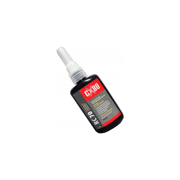 KLEJ ANAEROBOWY USZCZELNIENIE DO METALI GWINTÓW ŚRUB 50ML RC70 CX80