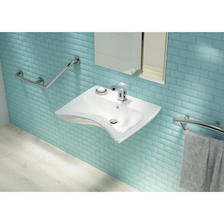 Bateria umywalkowa bezdotykowa z regulacją temperatury - 230/6V stała chrom Sensor BCH 029V