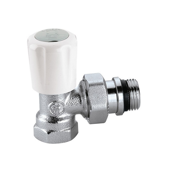 CALEFFI ZAWÓR TERMOSTATYCZNY KĄTOWY 1/2 Z POKRĘTŁEM
