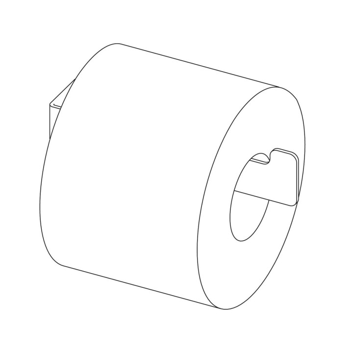 Uchwyt na papier toaletowy ścienny bianco ADM A211