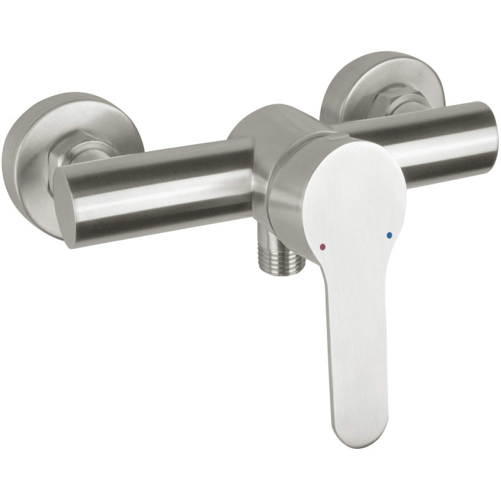 BATERIA PRYSZNICOWA ŚCIENNA STAL BLU F40M