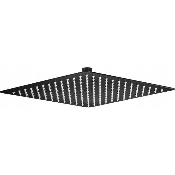 GŁOWICA PRYSZNICOWA STALOWA - 250X250 MM NERO NAC 202K