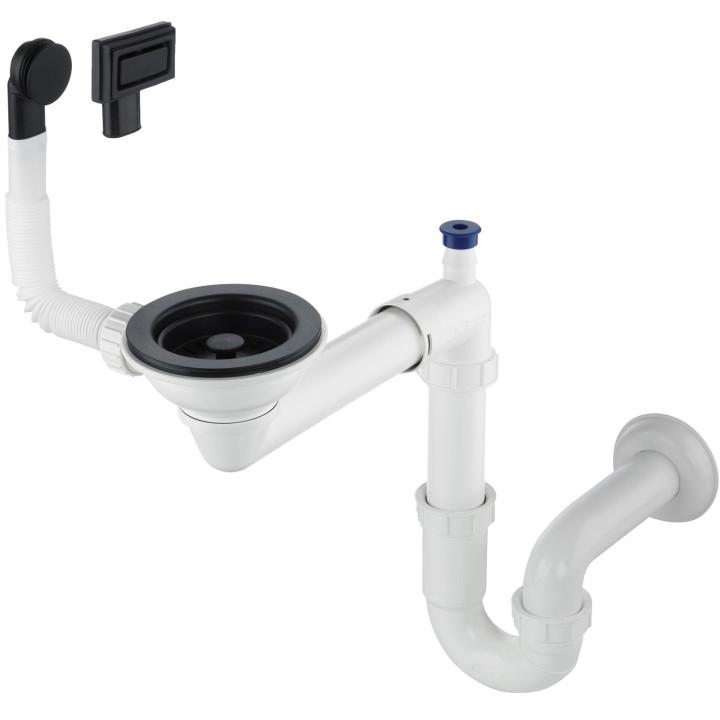 SYFON DO ZLEWOZMYWAKA 1-KOMOROWEGO - SPACE-SAvER NERO ZXY N949