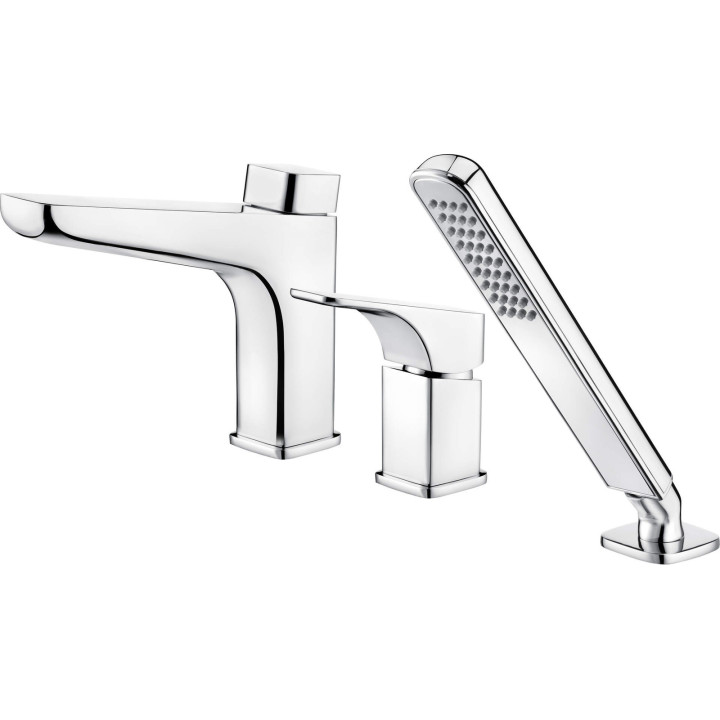 BATERIA WANNOWA 3-OTWOROWA STAŁA CHROM HIACYNT BQH 013M